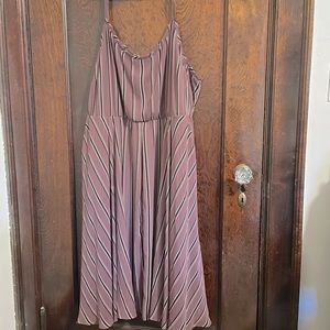 Torrid plum striped dress